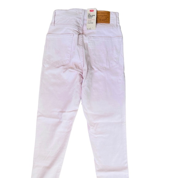 👖 Levi's Sculpt 721 High Rise Skinny Jeans | Size 24 (XS) |NWT | $40 | Pink - Picture 1 of 3